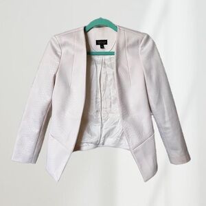 Topshop blazer with snakeskin detail